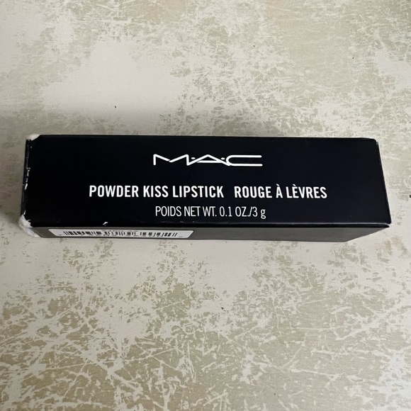 Mac Powder Kiss lipstick. Shade - Velvet Punch - Picture 5 of 6